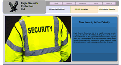 Desktop Screenshot of eaglesecurityprotection.co.uk